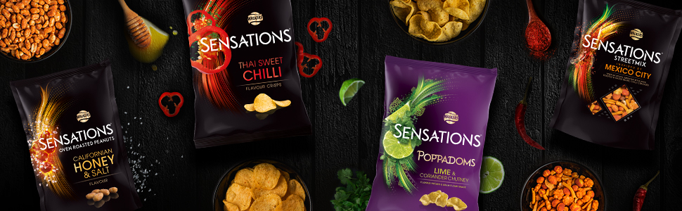Sensations Range Poppadoms Streetmix Thai sweet chilli