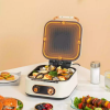 Clearance Store Double bottom frying pan with free opening and 180 degree closing