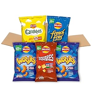 walkers snacks crisps wotsits quavers squares french fries under 100 calories