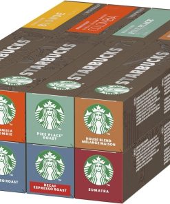 スターバックス ネスプレッソ コーヒーカプセル、10 カプセル、アソートフレーバー、8 フレーバー 80 カプセル