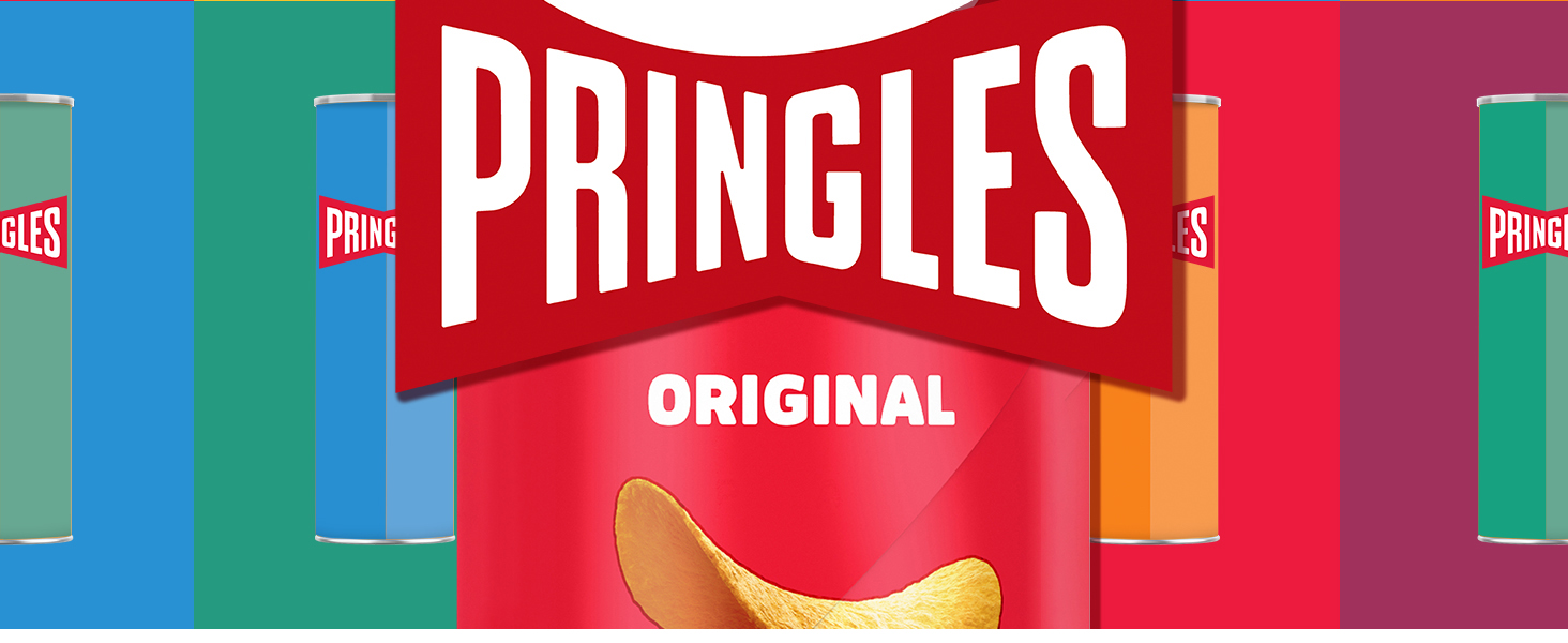 Pringles Original crisps with can and logo pulled off
