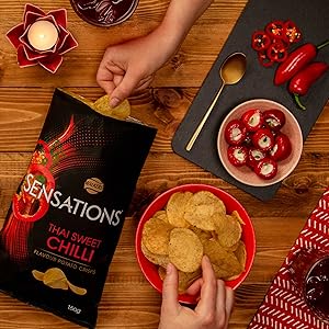 sensations crisps snacks party dinner sharing