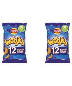 ウォーカーズ クリスプ ウォッツィッツ チーズ マルチパック スナック、24 x 16.5 g